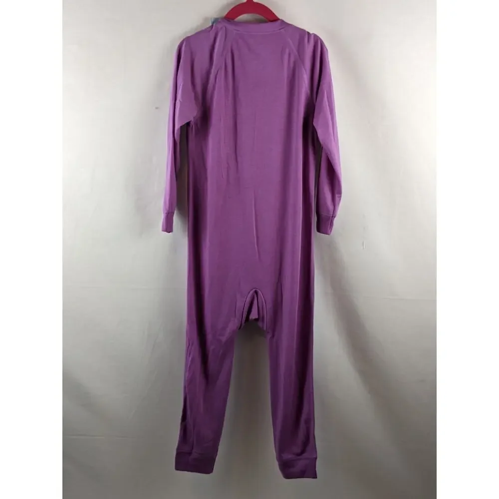 Cat & Jack Toddler Adaptive Pajama Jumpsuit 3T Purple‎ Bodysuit Sleepwear Zipper